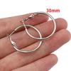 10pcs 2pcs Stainless Steel Round Big Circle Hoop Earring Hoops Gold Color Earring Fashion Women Jewelry Making DIY Accessories