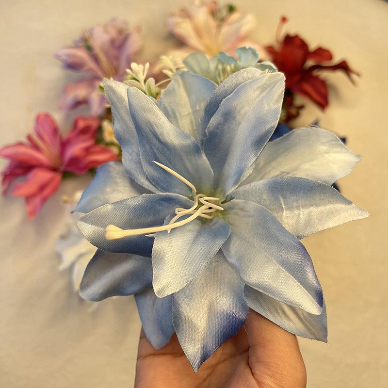 Модные головные уборы Гавайские заколки для волос с цветами Романтичные заколки для волос Милые заколки для волос с челкой Искусственные цветы Аксессуары для волос Подарки