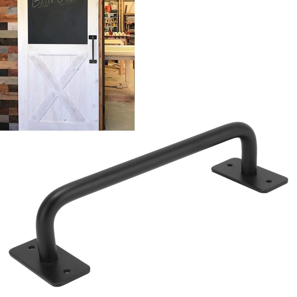 Carbon Steel Barn Door Pull Handle Easy Install Gate Door Pull Handle Sliding Door Handle Gate