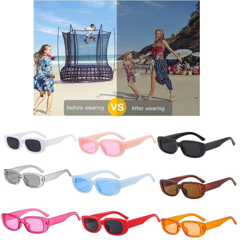 Retro And Cool Square Sunglasses With Multiple Colors For Women And Adults