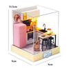 Miniature Doll House Handmade 3D Puzzle Assembly Building Model Kit Creative Room Bedroom Decoration With Furniture Wooden Craft