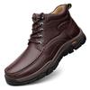 Мужская обувь из натуральной кожи, кроссовки, водонепроницаемые уличные мужские ботинки, зимние мужские походные ботинки