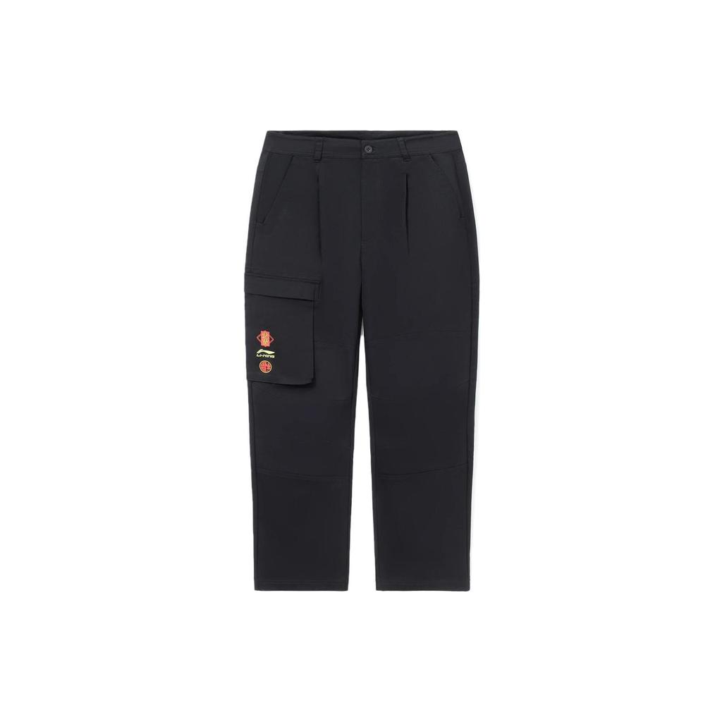 Li Ning Спортивная Модная Коллекция Повседневные Брюки Мужские Черные AKXS385-1