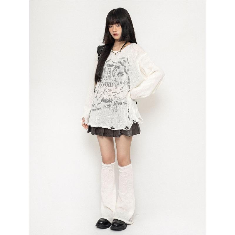 Осенняя готическая гранжевая темная футболка с вырезами для женщин Harajuku с вырезами на плечах сексуальные футболки женские панк-топы с буквенным принтом