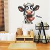 Забавный и причудливый приветственный стикер для прихожей, украшения дома и благоустройства коровьего ресторана
