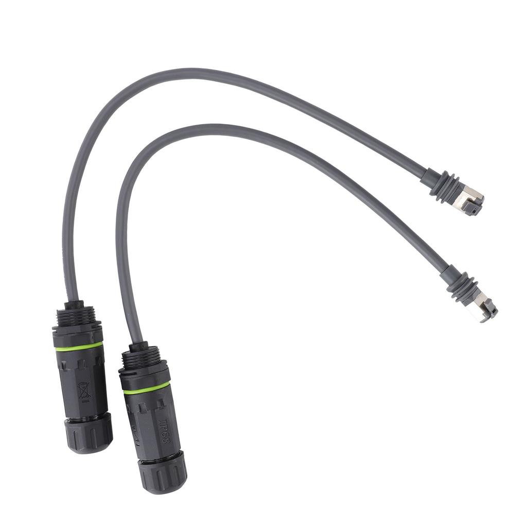 Satellite Cable to RJ45 Connector Waterproof 1200Mbps with Ground Wire Device Satellite Extension Cord to RJ45 Adapter