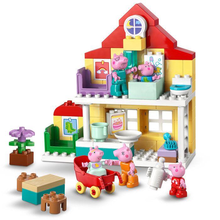 LEGO DUPLO Peppa Pig 10467 La Maison Familiale - Jeu Éducatif pour Bébé dès 2 ans - Cadeau