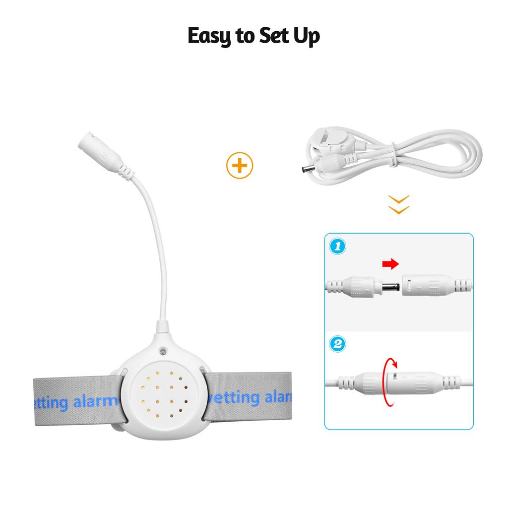 Bedwetting Alarm Pee Alarm Enuresis Sensors for Boys Grils Kids Potty Training Elder Care with
