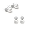 E435 Austrian Crystal Pearl Earrings