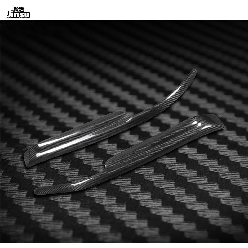 Carbon fiber headlight eyebrows For Mitsubishi Lancer Evolution 7 8 9 2003 - 2007 EVO Fiber glass FRP primer Front light eyelids