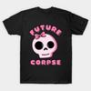 Asian Size Cotton Unisex Tshirt Print T-shirt Future Corpse With Cute Pink Bow T-shirt No-Cut Print Regular Fit