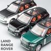 1/24 Land Rover Range Rover Suv Car Model Simulation Sound and Light Pull Back Alloy Car Collection Ornaments Boy Toy Car Gifts