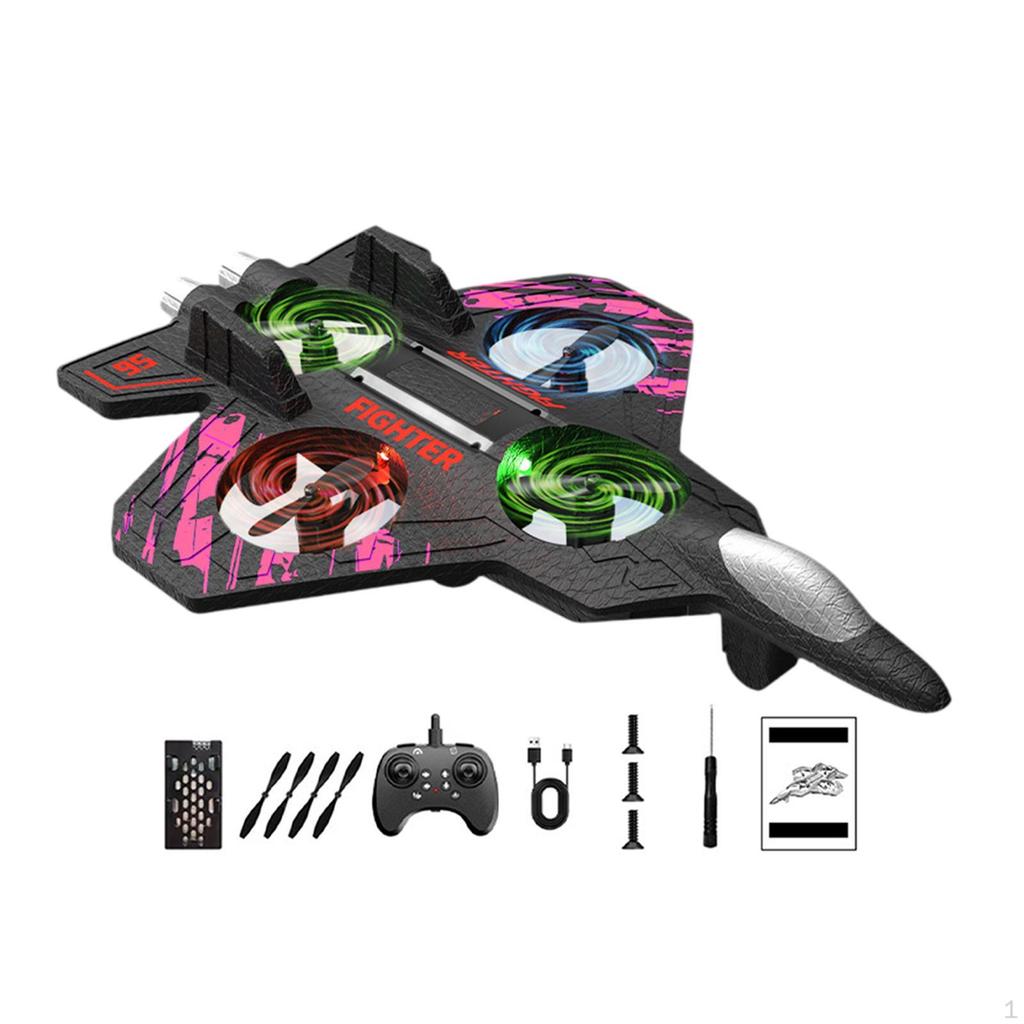 Portable RC Plane Gift for Boys, Fighter Model Aircraft Designed Ages 8-12