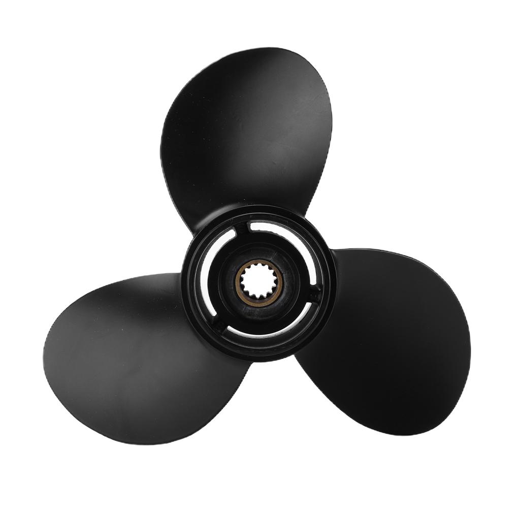 Outboard Propeller 3 Blades 10 1 4in Diameter 14 Tooth Aluminium Alloy Replacement for Johnson 15‑35HP