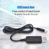 USB DC 5V To 8.4V/9V/12V 5.5x2.1mm Male Plug Power Supply Step-up Adapter Cable