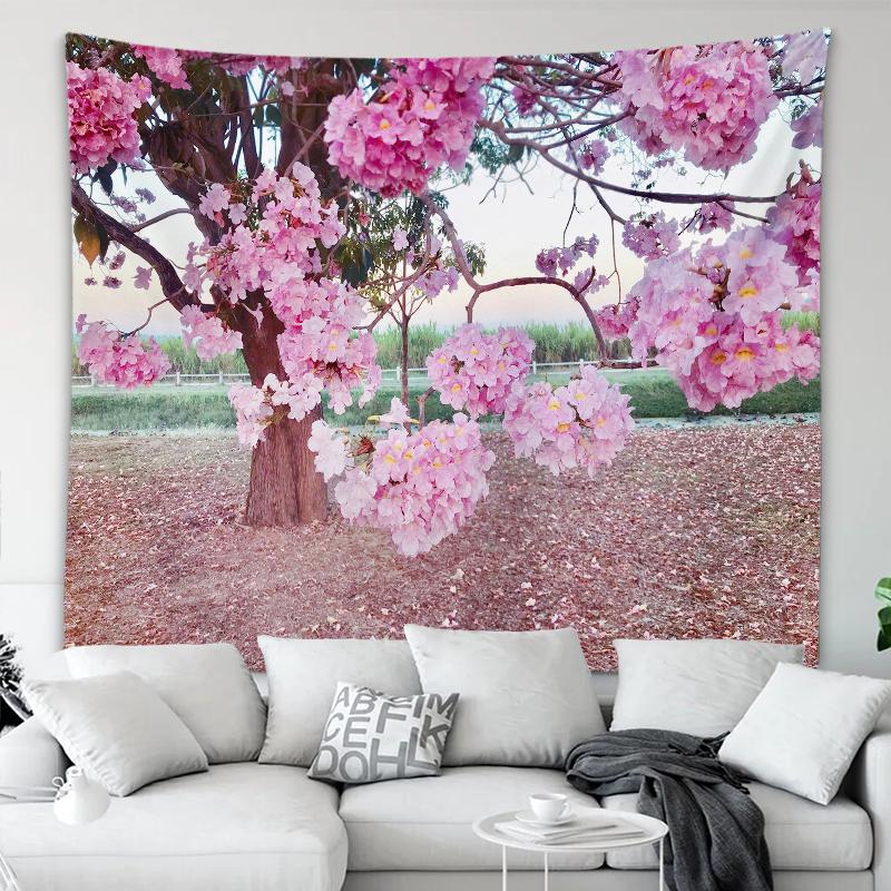 Украшение дома гобелен красивая серия вишни с принтом гобелен праздничные украшения 230x180 см