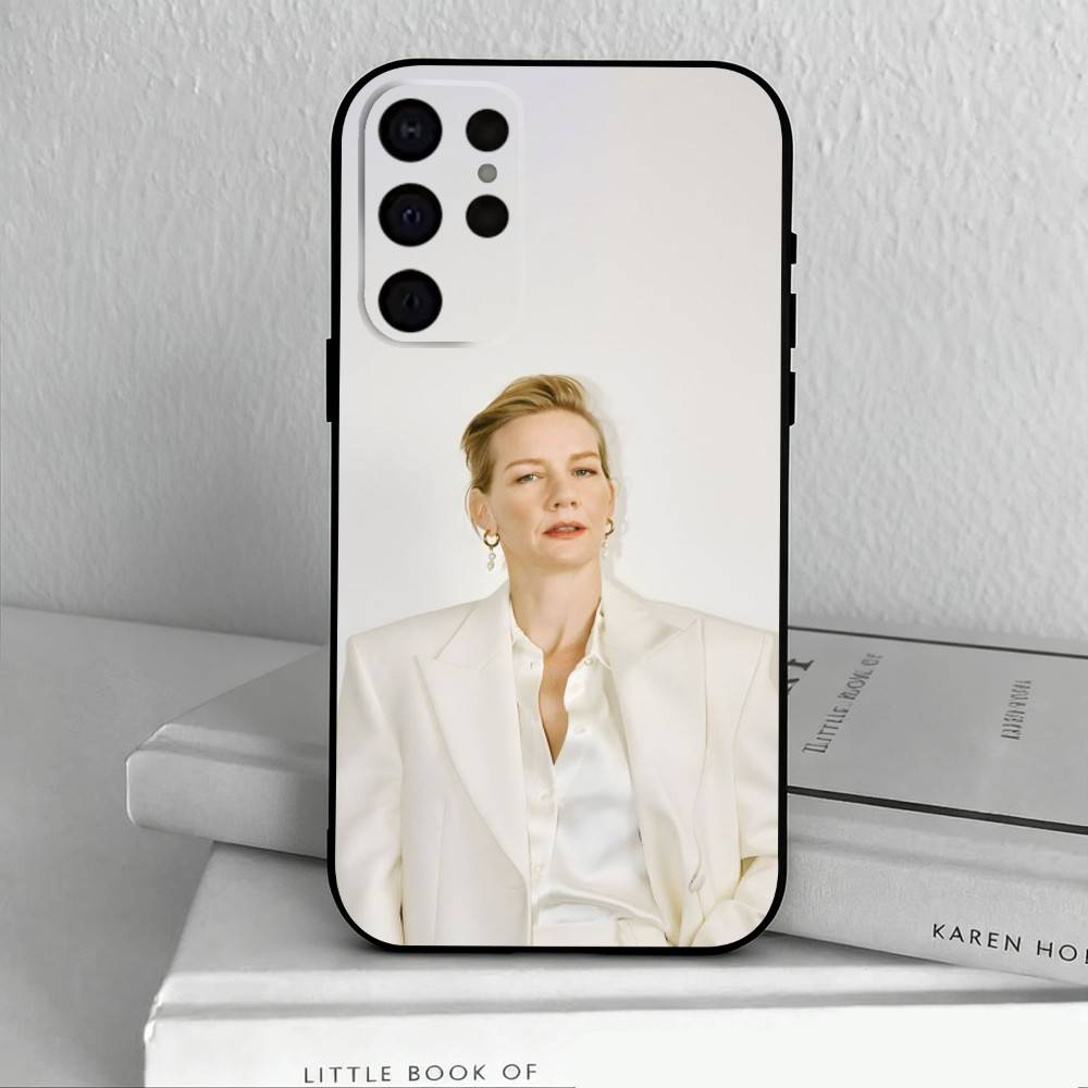 Немецкая актриса Сандра Хюллер Чехол для телефона для Samsung S25, S24, S21, S22, S23, S30, Ultra, S20, Plus, Другие Мягкий Черный Чехол