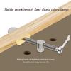 2Pcs 20mm Workbench Holding Stopper Set with Ratchet Wrench, Precision Fast Positioning Fixture for Woodworking Table