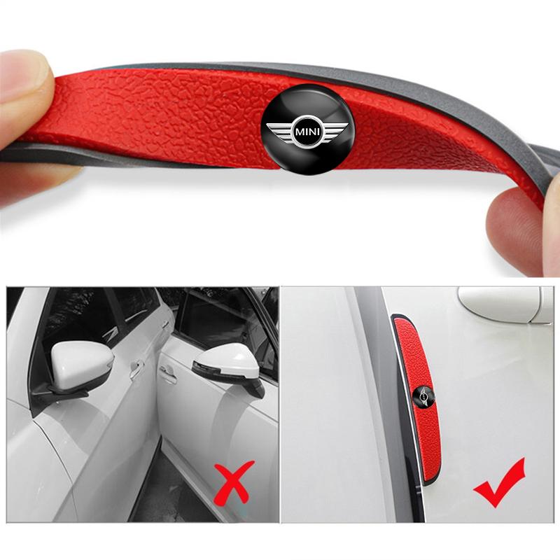 4Pcs Rubber Anti Collision Strip Car Door Rearview Mirror Protector Stickers For Mini Cooper JCW Works R56 R50 F54 F55 F57 F56