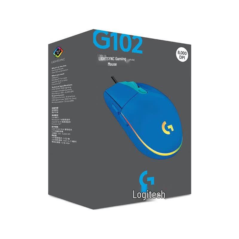 Logitech G102 Проводная RGB Игровая Мышь