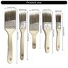 5Pcs Edger Paint Brush Flat and Angled Painting Brush Set with Wood Handle for Frame Wall Ceiling Edges Trim