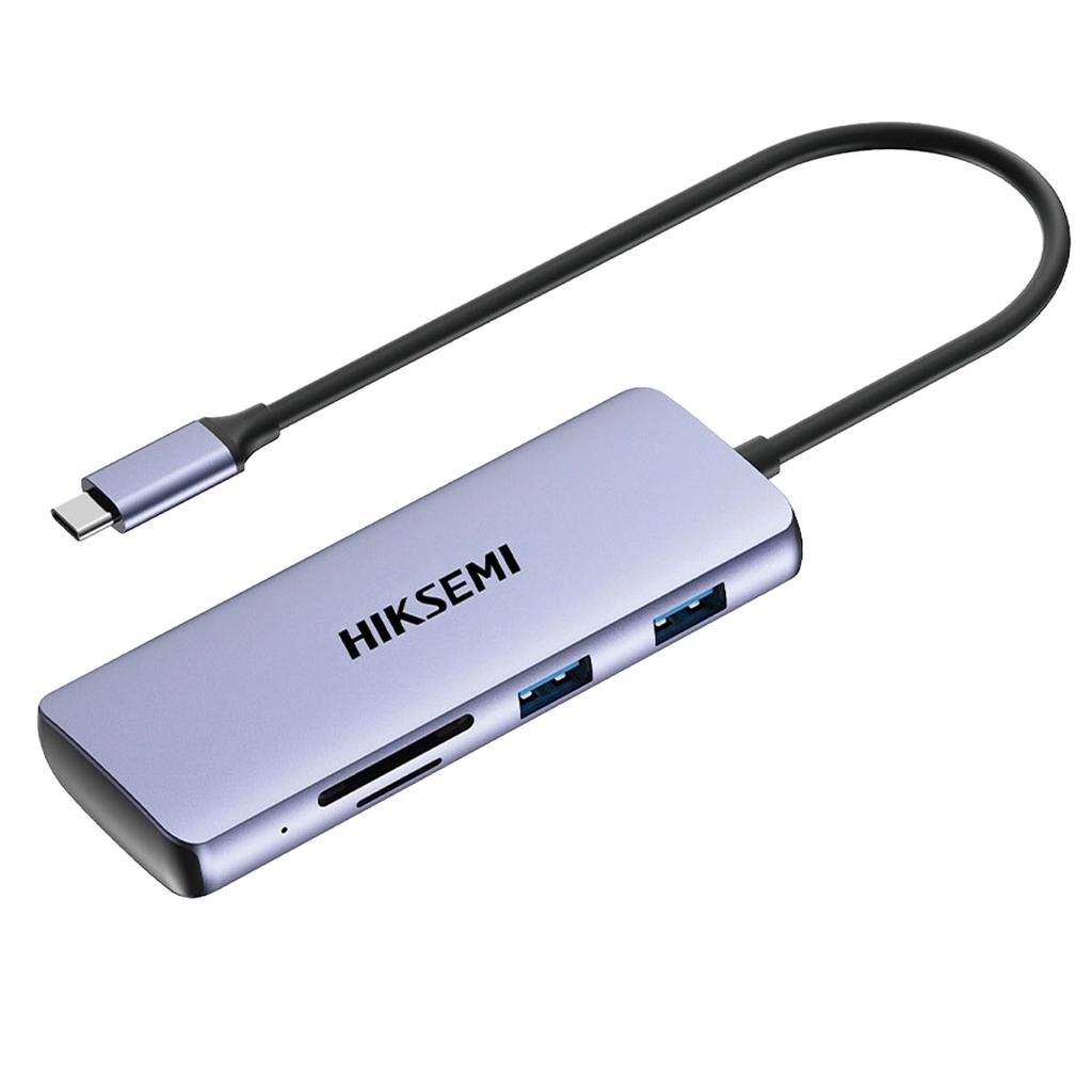 HIKSEMI USB-хаб PD 100 Вт 4K HDMI USB x USB совместимый Совместимый с Type-C 8-в-1 зарядка, вывод, 3.0 3, 2.0, SD/TF MacBook/Windows/Android