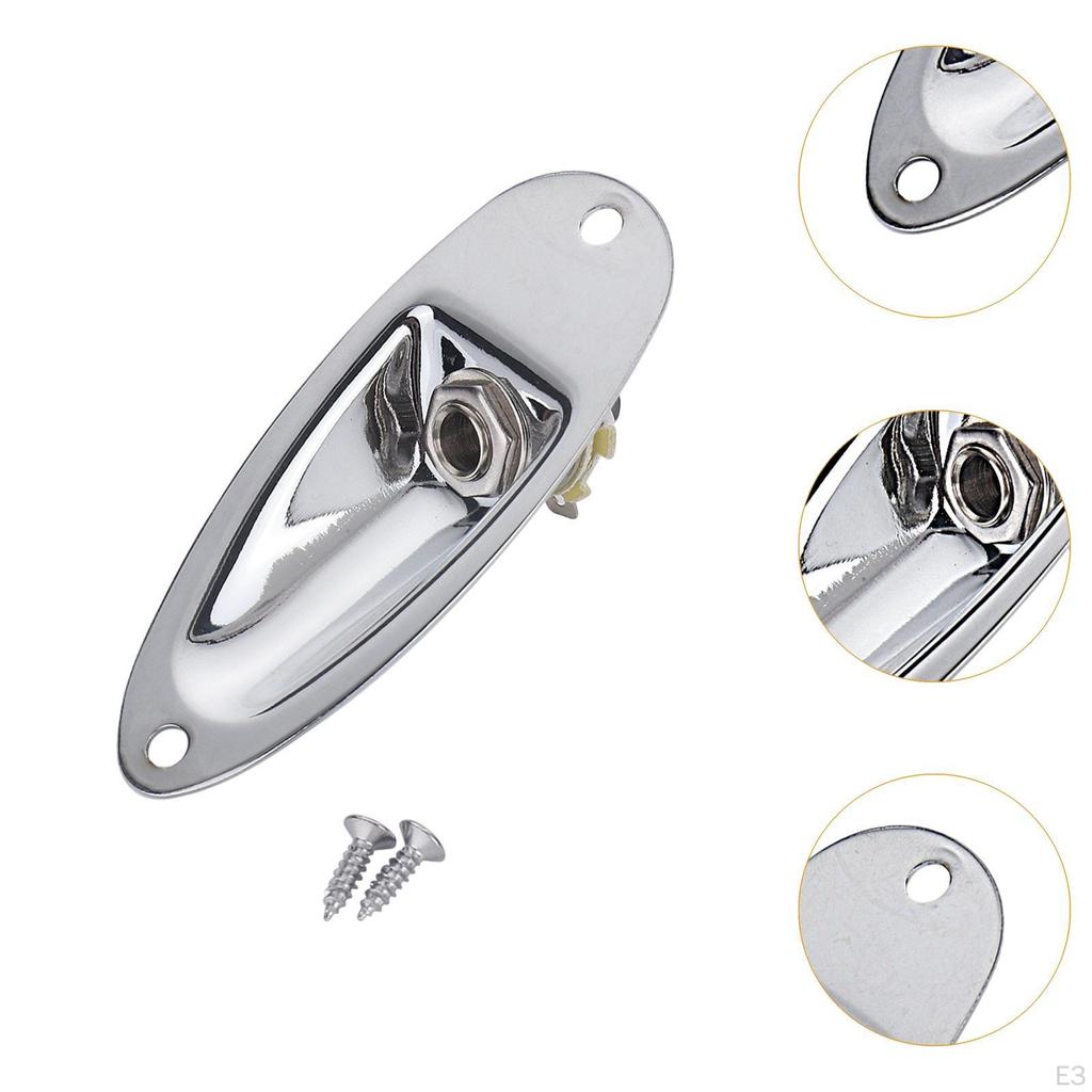 6.35mm Guitar Jack Plate for Electric DIY Assembly