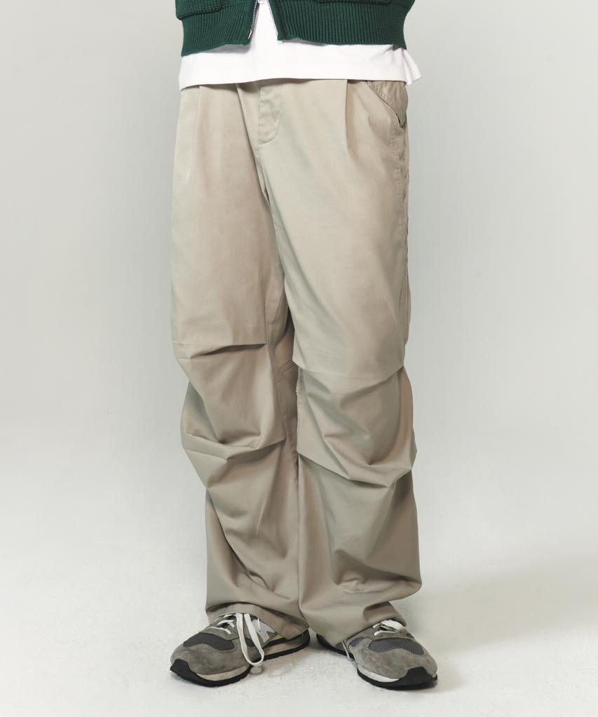 INTEMPOMOOD Paratrooper Layered Pants_Sand Khaki