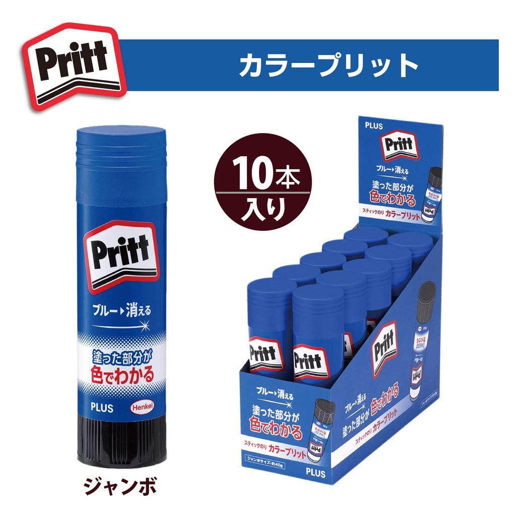 Plus Pritt Glue Stick Color Pritt Jumbo Size Набор из 10 штук 29-726×10