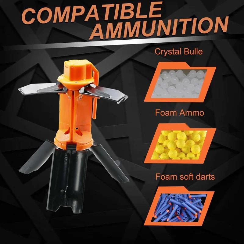 Тактическая игрушечная граната для игр с гелевыми шариками CS, для развлечений на открытом воздухе, игрушечная граната с водяным шариком, прочная пластиковая модель с выбросом и кольцом