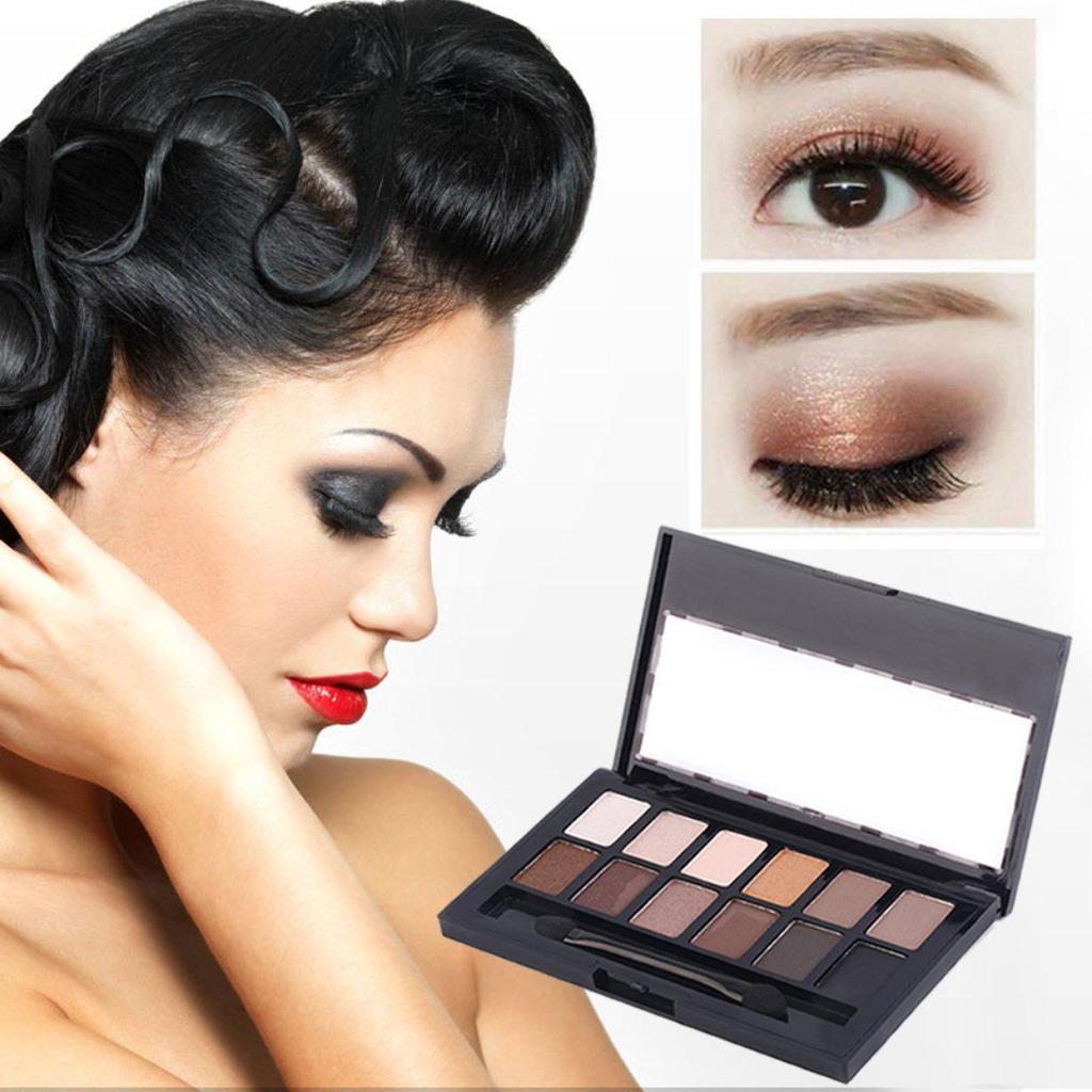 12 цветов профессиональных женщин леди длительный макияж палитра теней для век