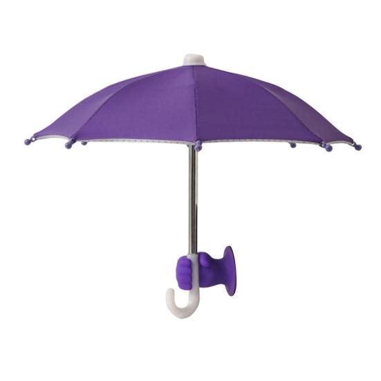 Yousheng Phone Umbrella with Fist Suction Cup UV Protection Universal Mini Windproof Sun Shade Mobile Phone Umbrella Phone Accessories