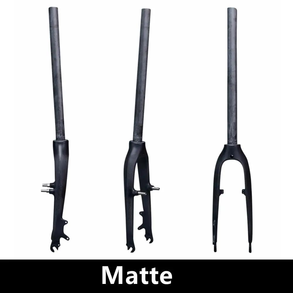 BIKE Carbon fork Cycling Folding BMX Bike Front Fork Bicycle bike Parts Axle Width 100mm Fit for 20 inch Disc Brake V Brake