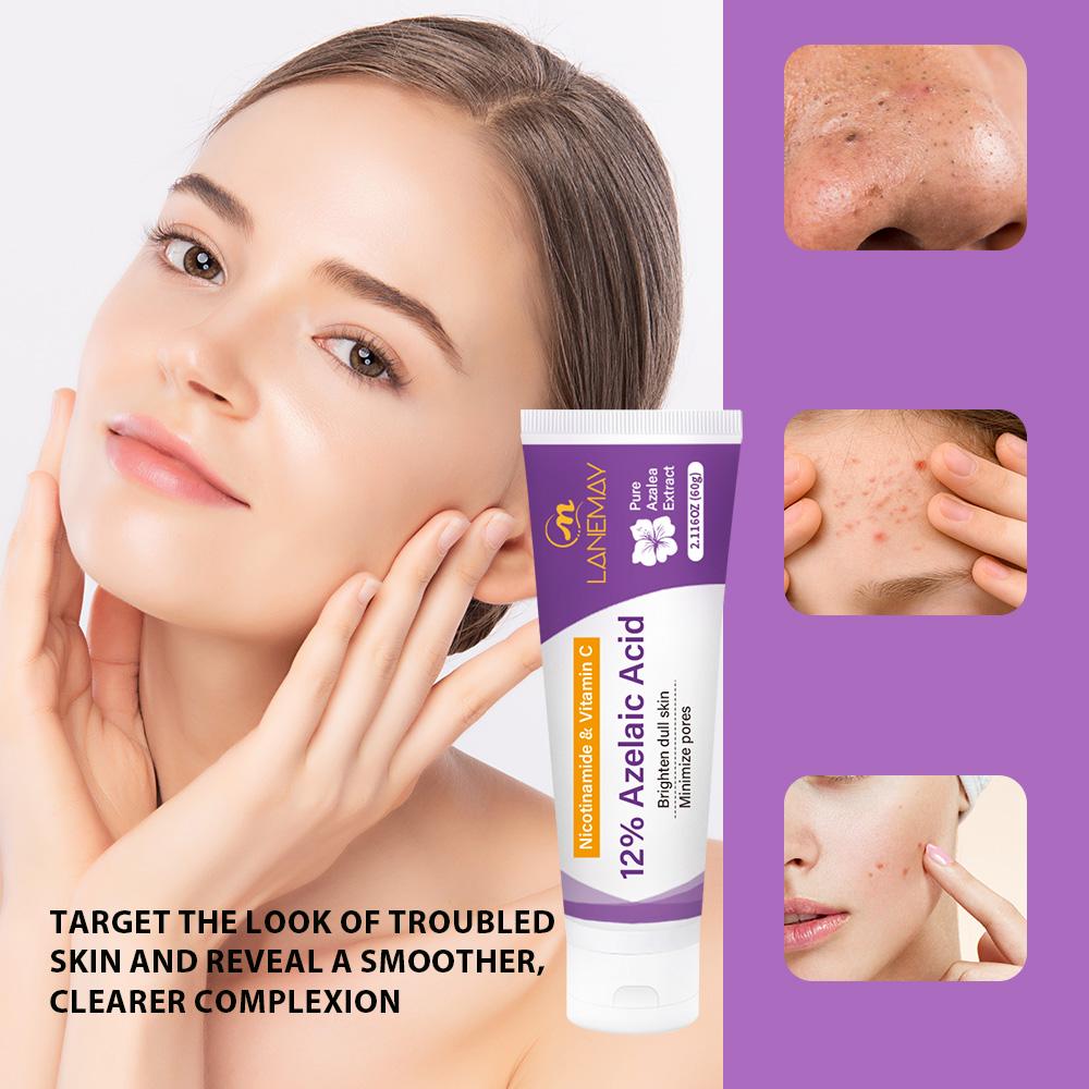 Крем с азелаиновой кислотой - Осветляет тусклую кожу - Минимизирует поры - Подходит для сухой и всех типов кожи, 60 мл