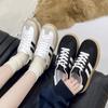 Round Head Simple and Comfortable Lace-up Flat Casual Shoes Spring Autumn New Solid Color Fashionable Sexy Sports Women's Shoes