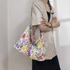 Модная тканевая сумка Literary and Fresh Student, летняя сумка на одно плечо, вместительная сумка для поездок на работу, сумка с диагональным ремешком, женская тканевая сумка в стиле ретро