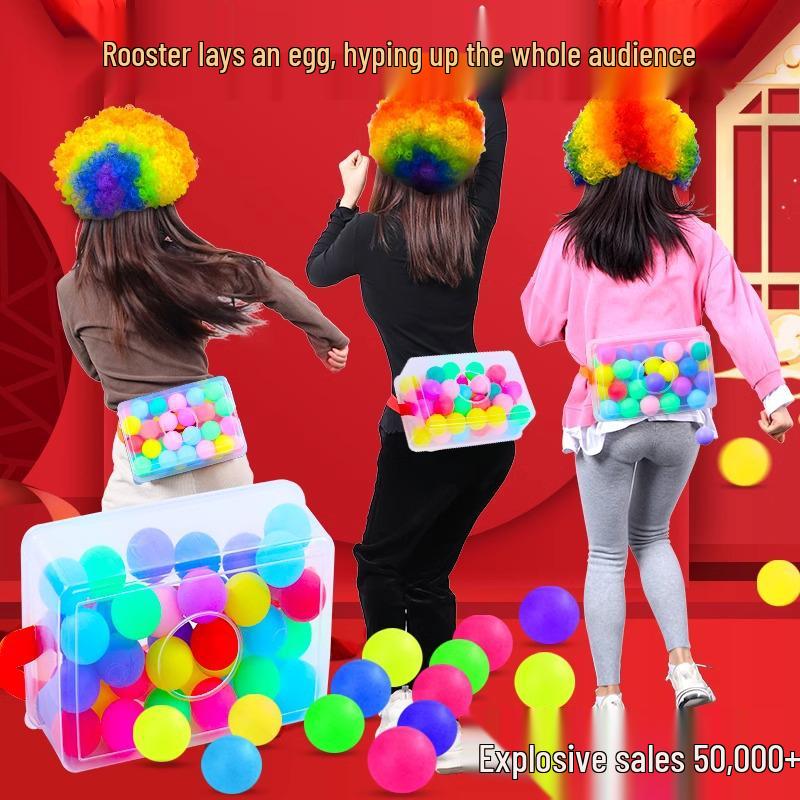 Interactive Team-Building Egg-Shaking Game: Outdoor Fun for Annual Meetings & Parent-Child Activities