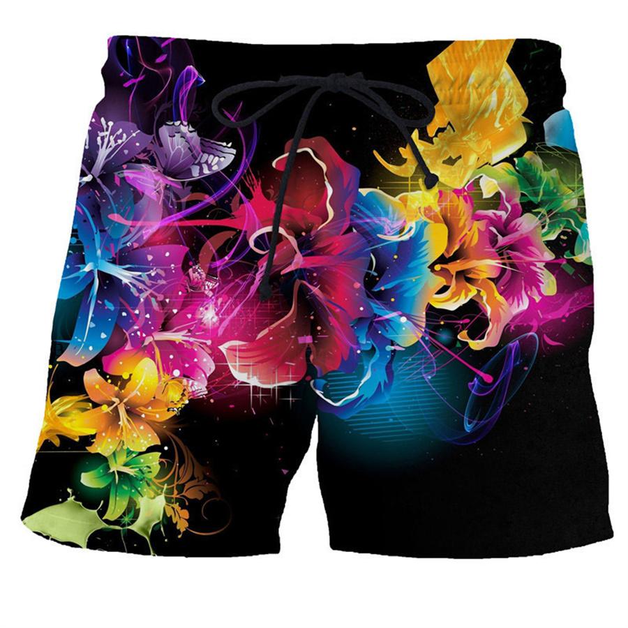 Мужские шорты, летние повседневные молодежные пляжные шорты с 3D принтом, весенние маленькие эластичные короткие брюки