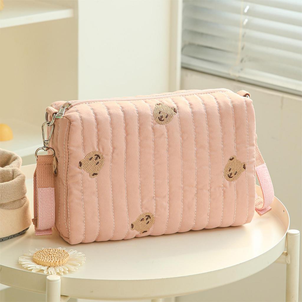 Diaper Tote Bag Large Capacity Nappy Diaper Storage Bag Multifunctional Reusable Portable for Diapers Wipes Baby Essential