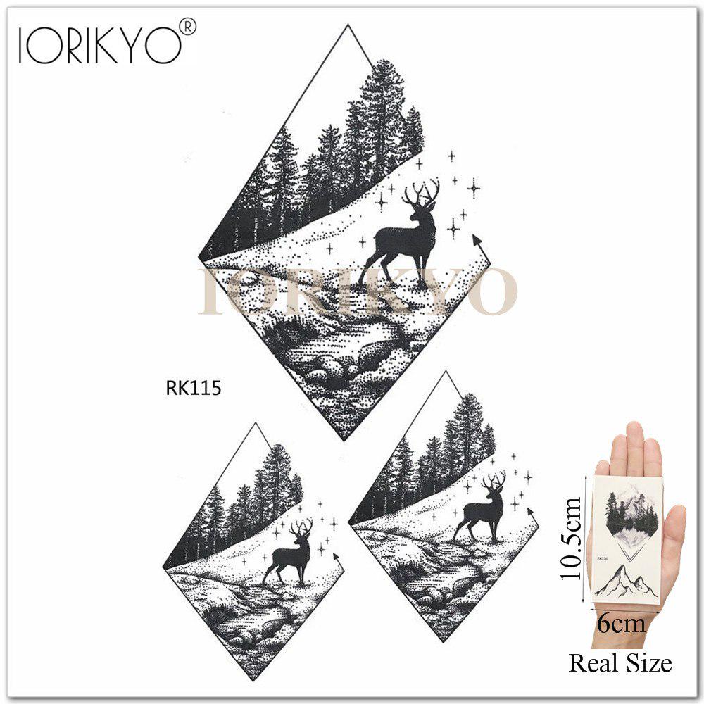 Временная геометрическая татуировка