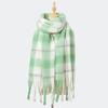 Plaid Scarf Women's Winter High-end Mohair College Large Length Thickened Warm Couple Scarf