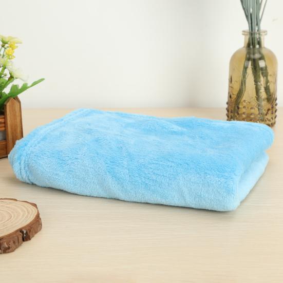 Coral Fleece Blankets Super Soft Shaggy Universal Solid-color Fleece Blankets for Sofa