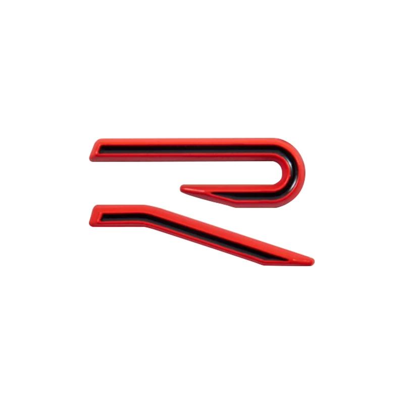 3D Metal R logo Sticker Car Rear Trunk Body Emblem Sticker For VW Golf 5 6 7 MK7 MK6 Polo Jetta Scirocco Beetle Passat Tiguan