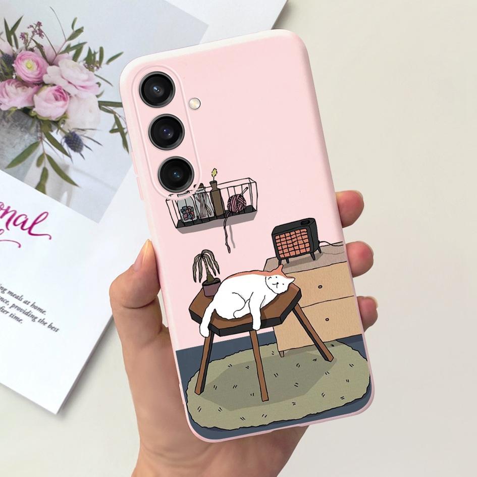 Чехол для Samsung Galaxy A25 2023 SM-A256B Популярный Цветочный Мультяшный Мягкий Силиконовый Funda Для Samsung A35 A25 5G A 25 Защитник
