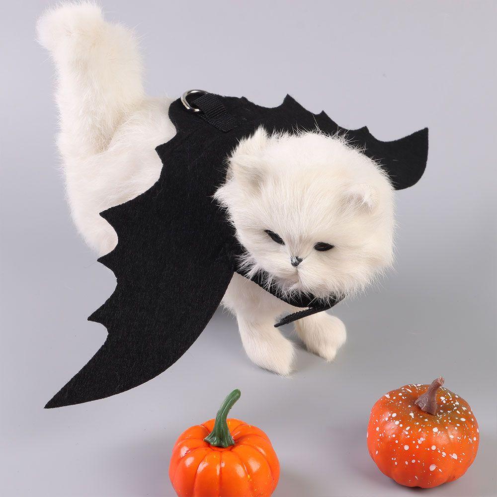 with Traction Rope Hook Cosplay Prop Party Dress Halloween Bat Wings Pet Costume Dog Cat