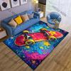 Creativity Colorful Skateboard Print Carpet for Living Room Bedroom Sofa Decor Home Area Rug Non-slip Mat Game Room Rugs