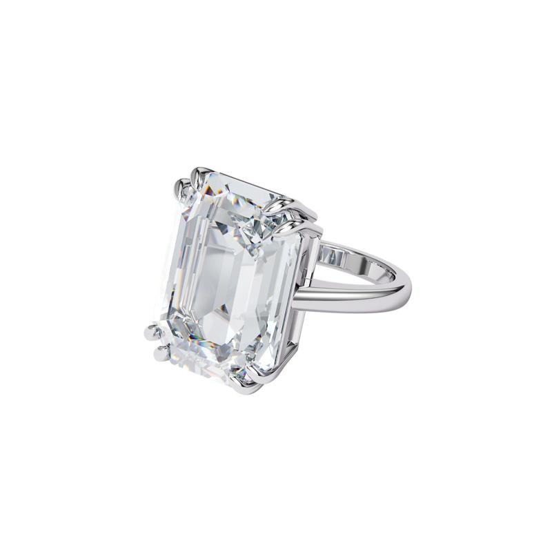 Swarovski Коктейль Mesmera Простой Модный Квадратный Алмазный Кольцо Женское Серебряный 5600855