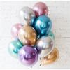 50 шт. 12-дюймовых металлических латексных шаров для празднования, свадьбы, дня рождения, украшения для вечеринки KTY