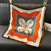 Luxury Square Silk Scarf for Women Hijab Hair Bands Neckerchief Female Satin Shawl Ribbon Headband Fashion Wraps Bandana