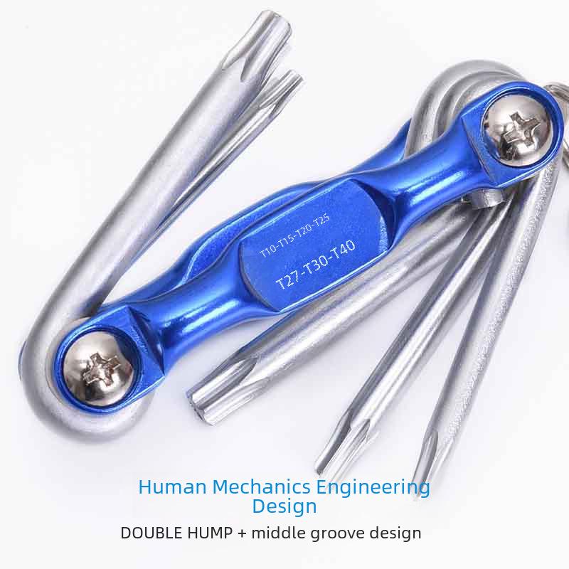 Набор шестигранных и Т-образных шестигранных ключей с одной шестигранной отверткой